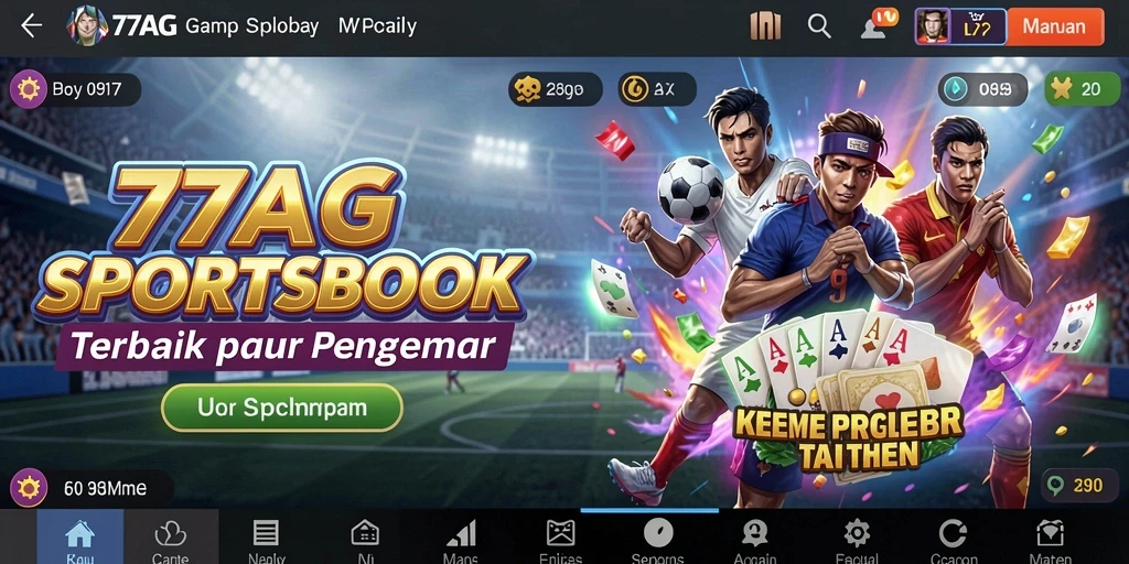 Screenshot 77AG menampilkan antarmuka taruhan yang menarik dan fungsional.