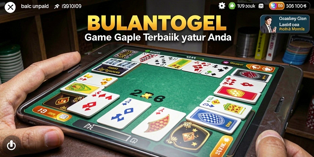 Tampilan gameplay seru saat bermain Gaple.