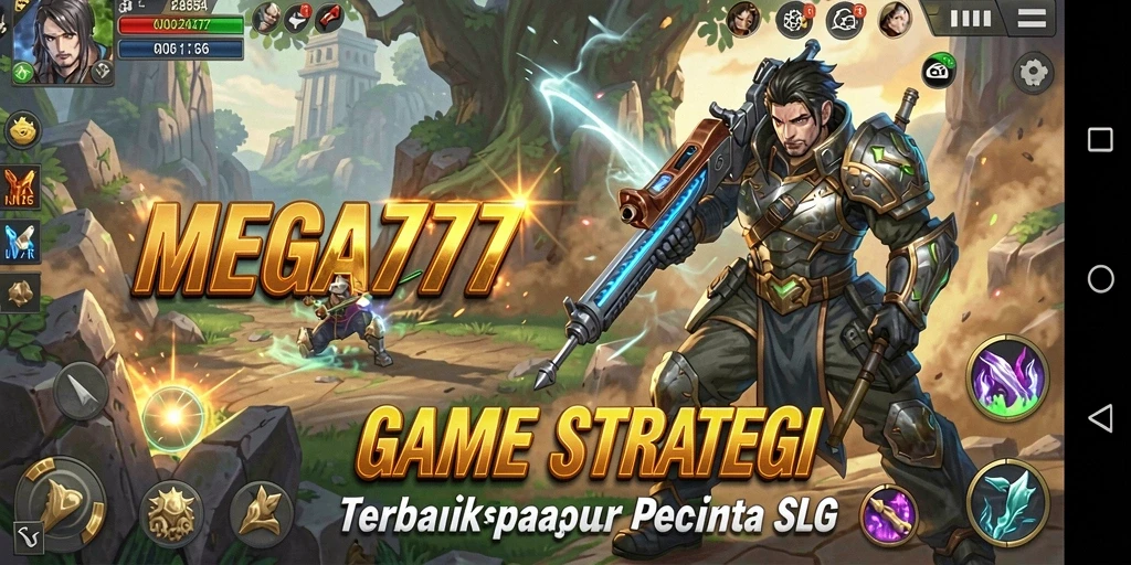 Screenshot gameplay MEGA777 menunjukkan strategi dan pertempuran yang mendalam.