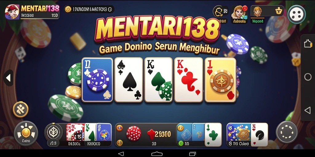 Screenshot dari gameplay Domino yang seru dan interaktif.
