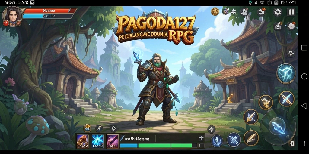 Tampilan aksi seru dalam permainan RPG PAGODA127.