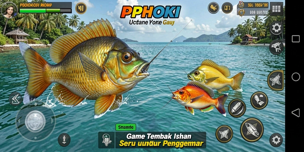 Tampilan seru gameplay Tembak Ikan di PPHOKI.