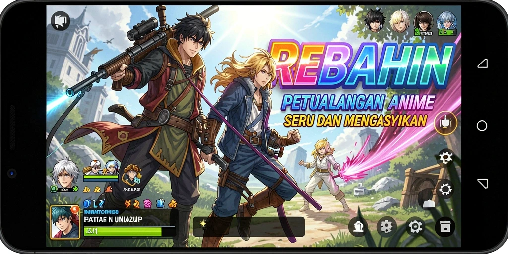 Tampilan gameplay REBAHIN yang menarik dan penuh aksi.