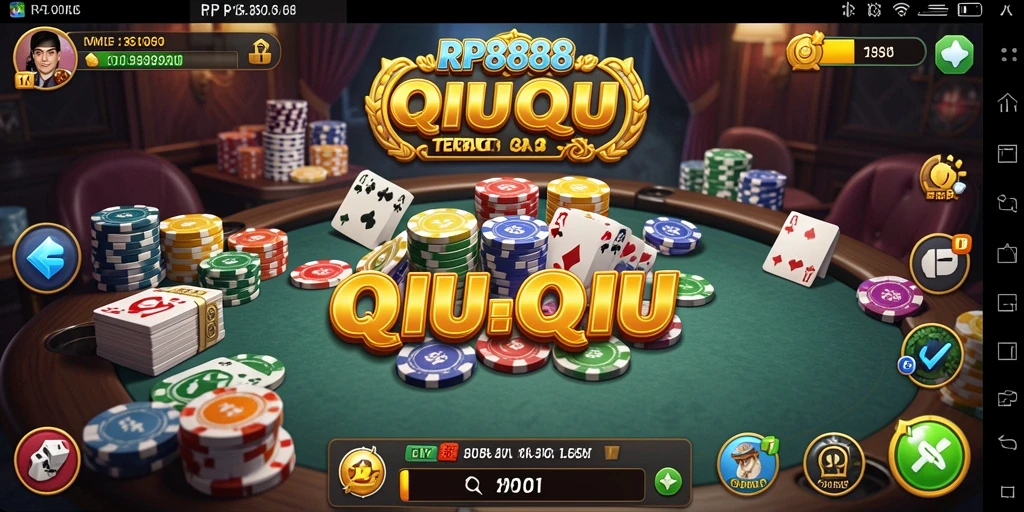 Tampilan gameplay QiuQiu yang seru dan menarik di RP8888.